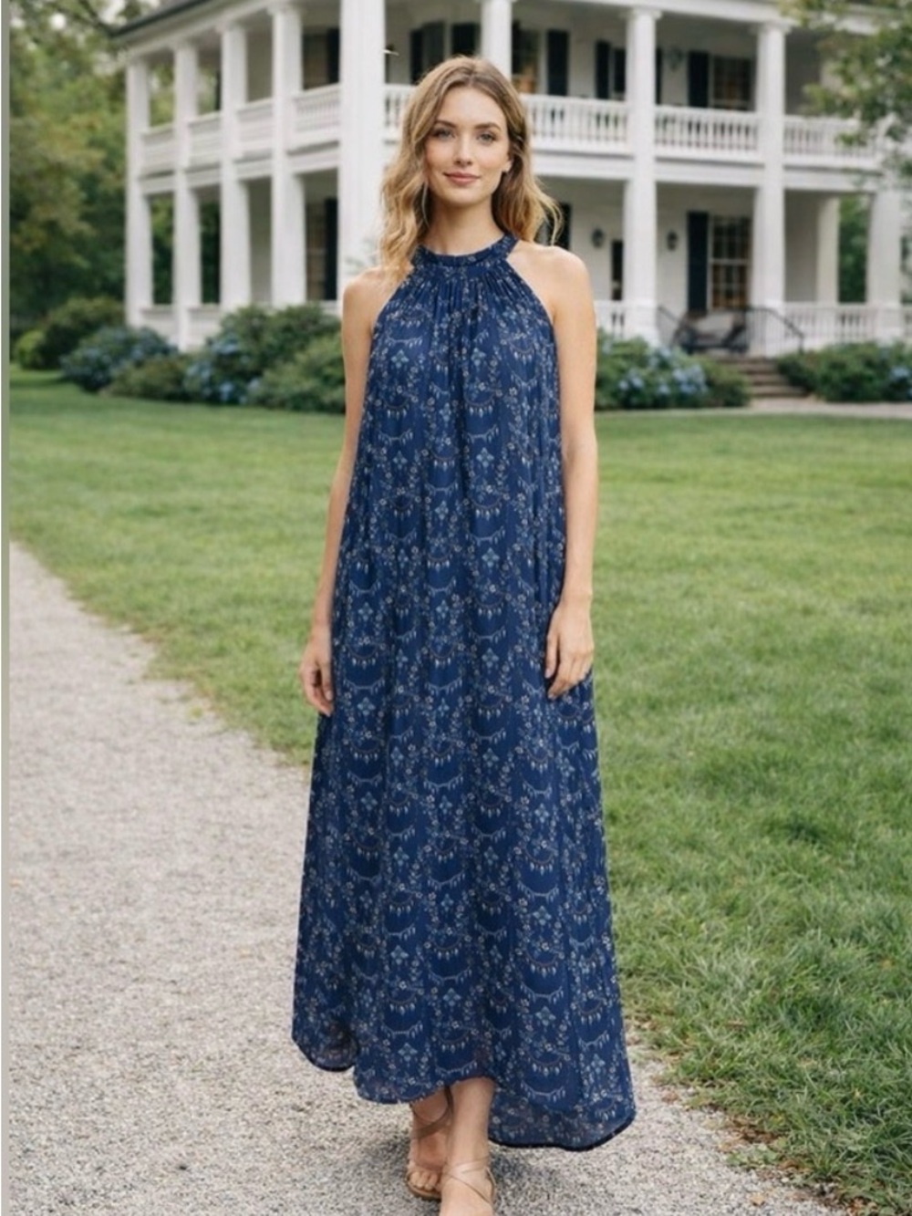 NWT - Hill House The Giselle Dress in Charm Scallop - M